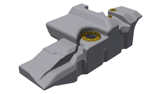 Brown Davis Poly Long Range Fuel Tank